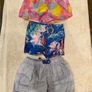 GAP Kids Blue and White Striped Shorts